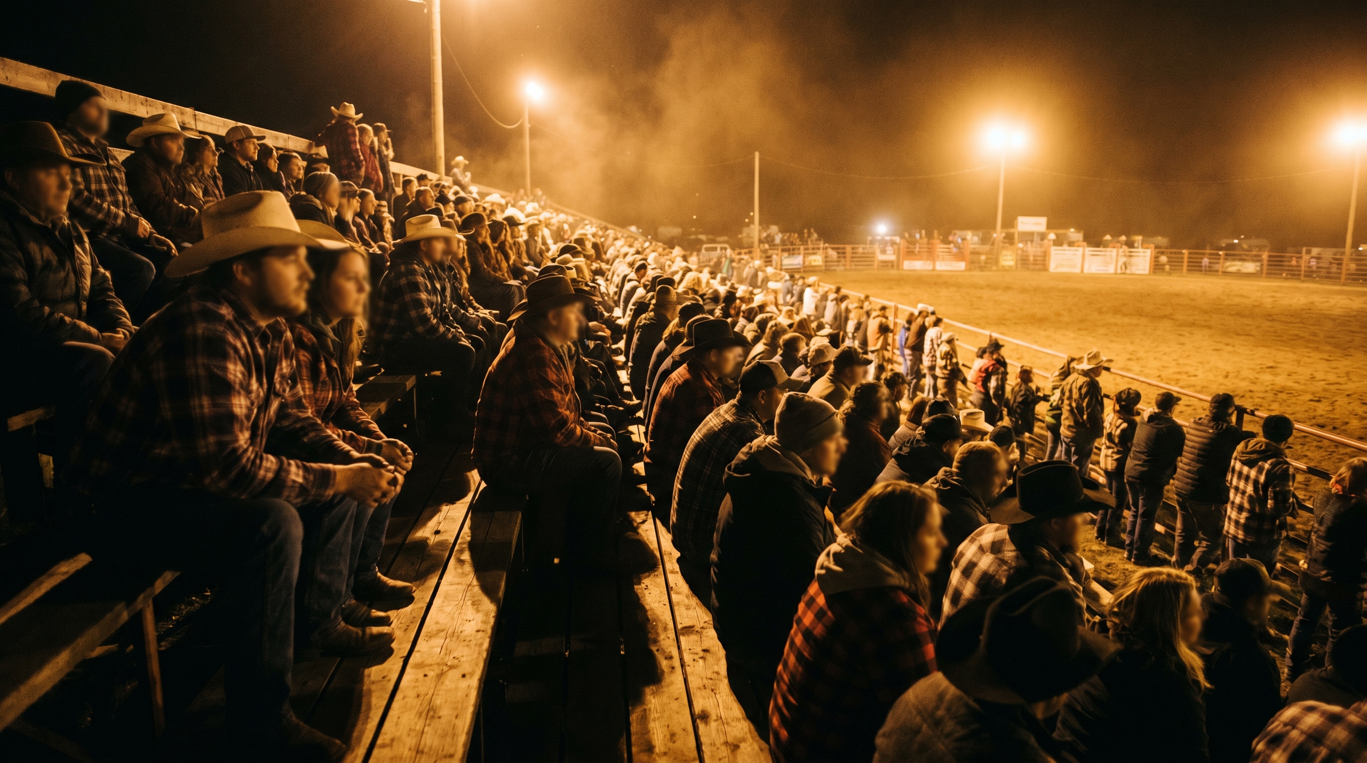 Foule du rodéo au Québec